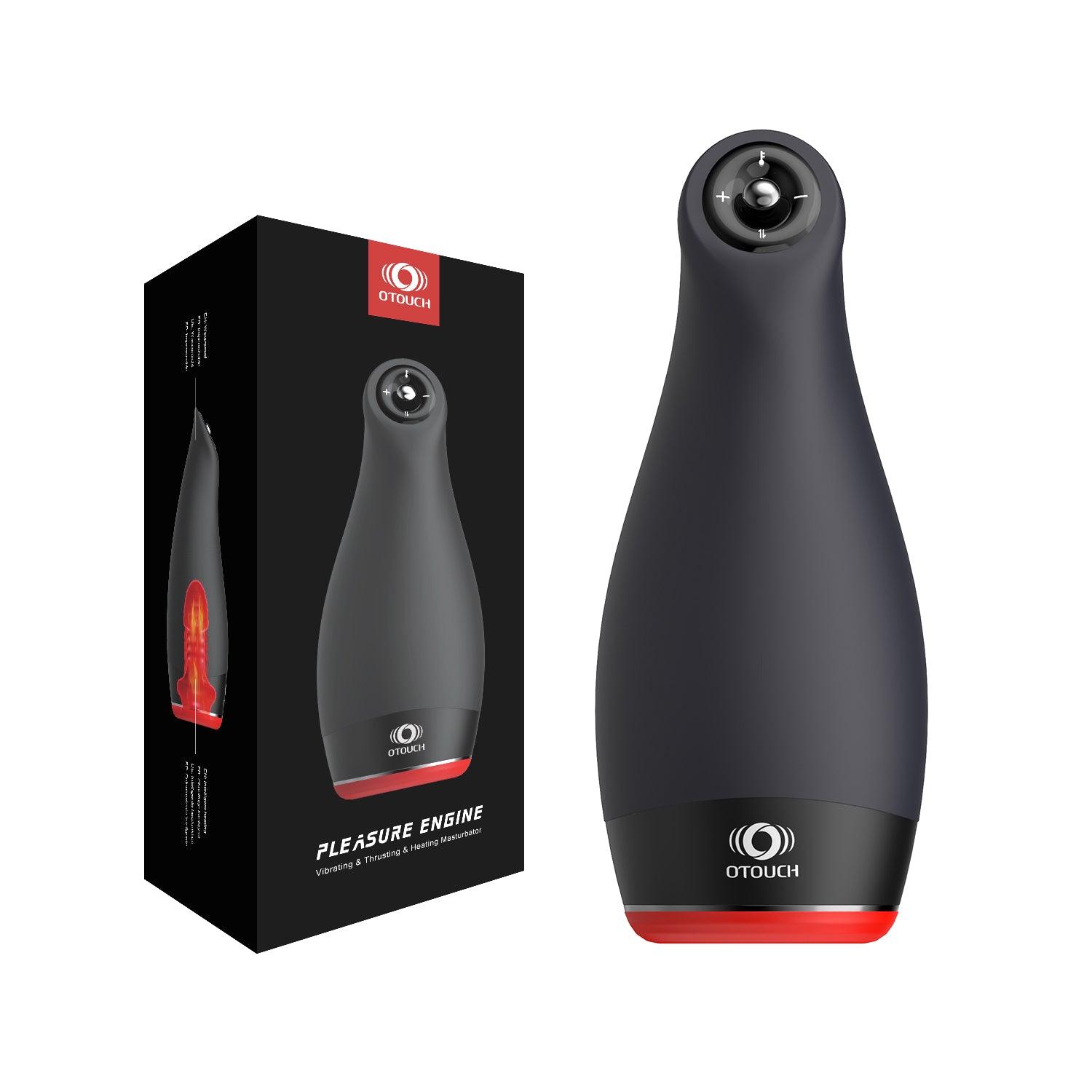 OTOUCH Pleasure Engine vibrating thrusting heating male masturbator with original black retail packaging box