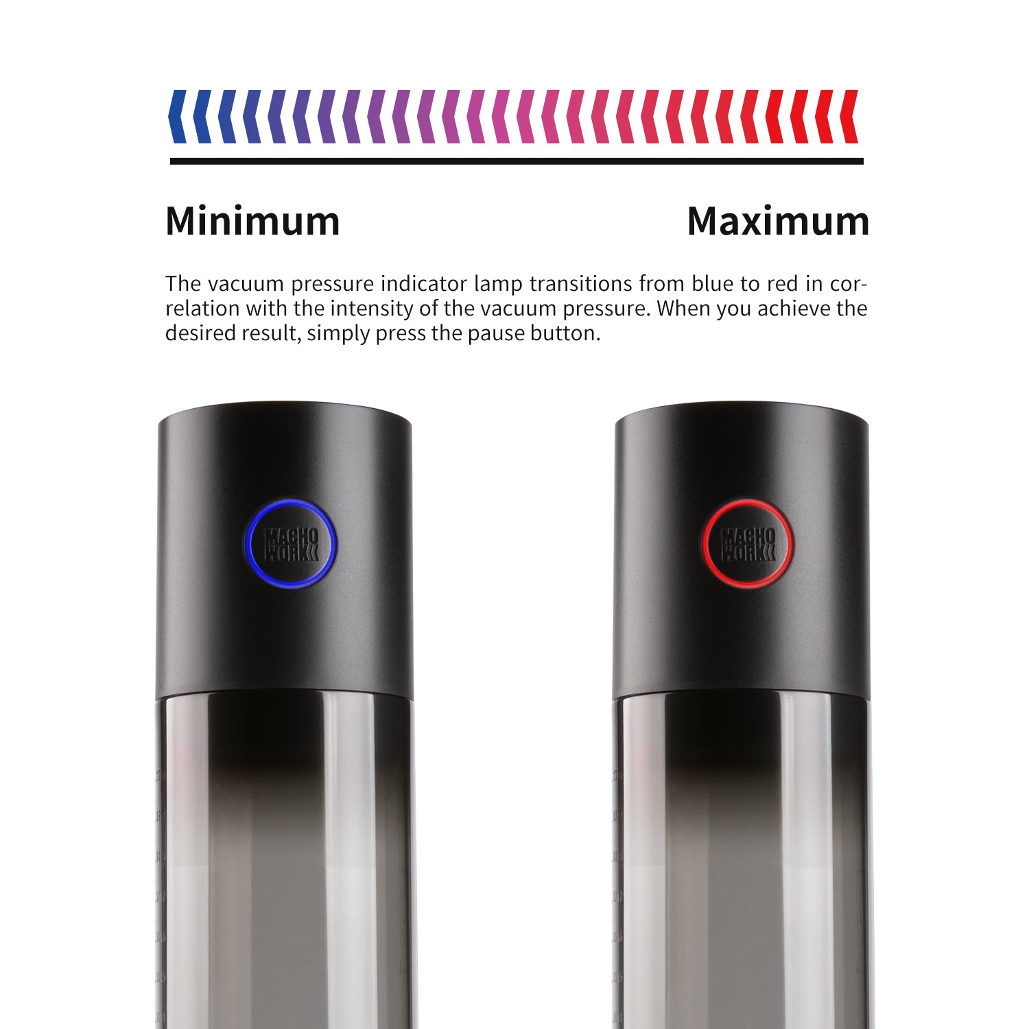 MACHO WORK 1 Automatic Penis Pump with Steeples Suction Adjustable Electric Pump