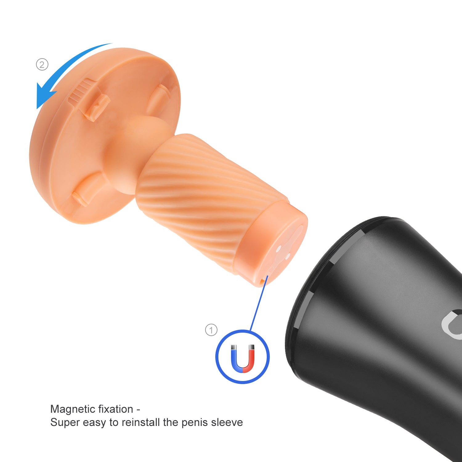 INSCUP 3 Smart Masturbator Pressure Detection, Auto-Size Adapt, 360° Airbag Contraction