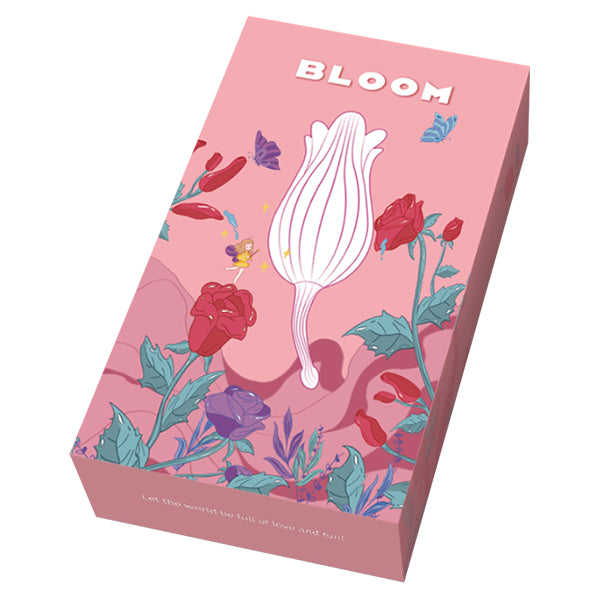 Elegant floral retail packaging box for the OTOUCH Bloom Tulip Ultrasonic Vibrator .