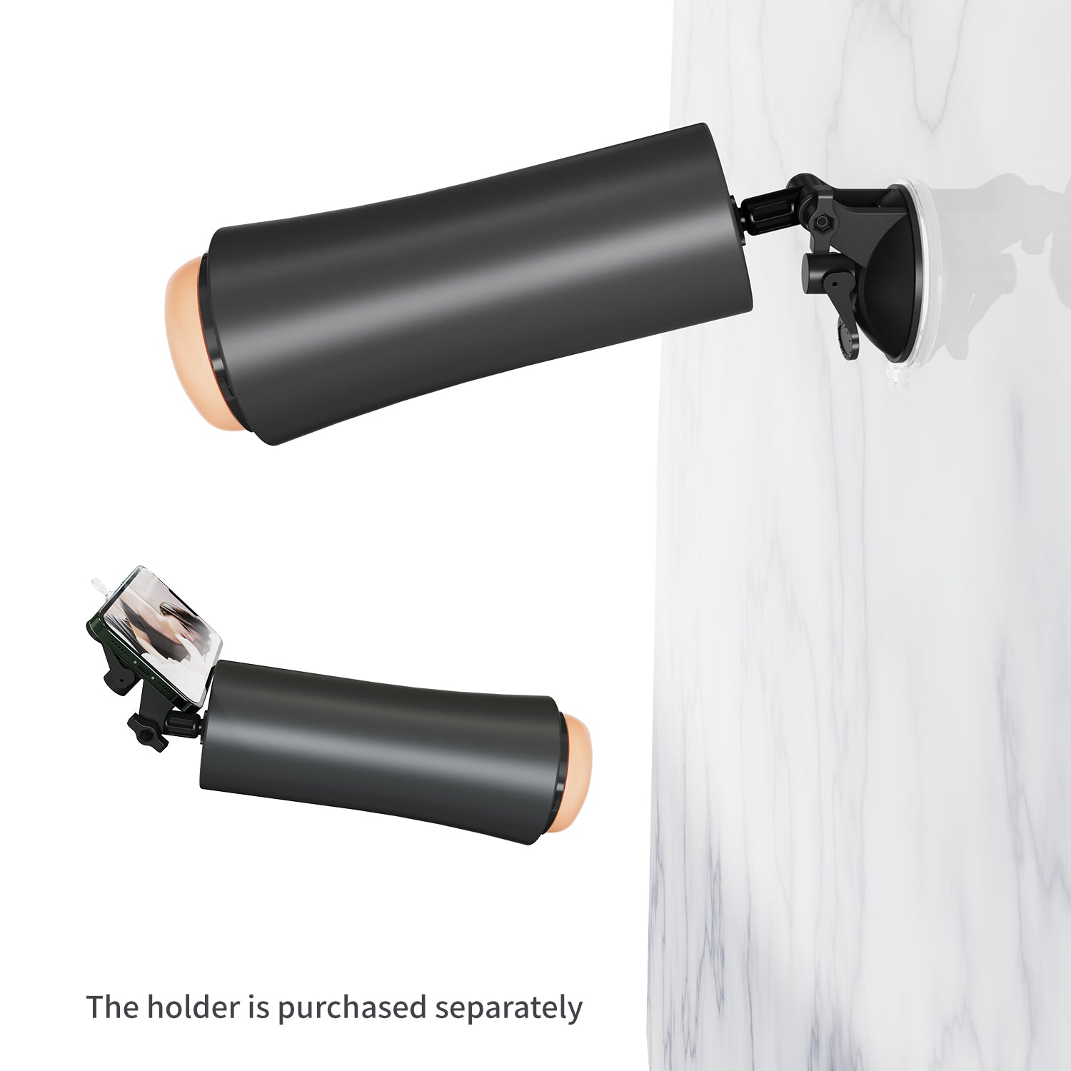 INSCUP 2 Private Lock Masturbator - Discreet 360° Contraction Toy with Hidden Buttons