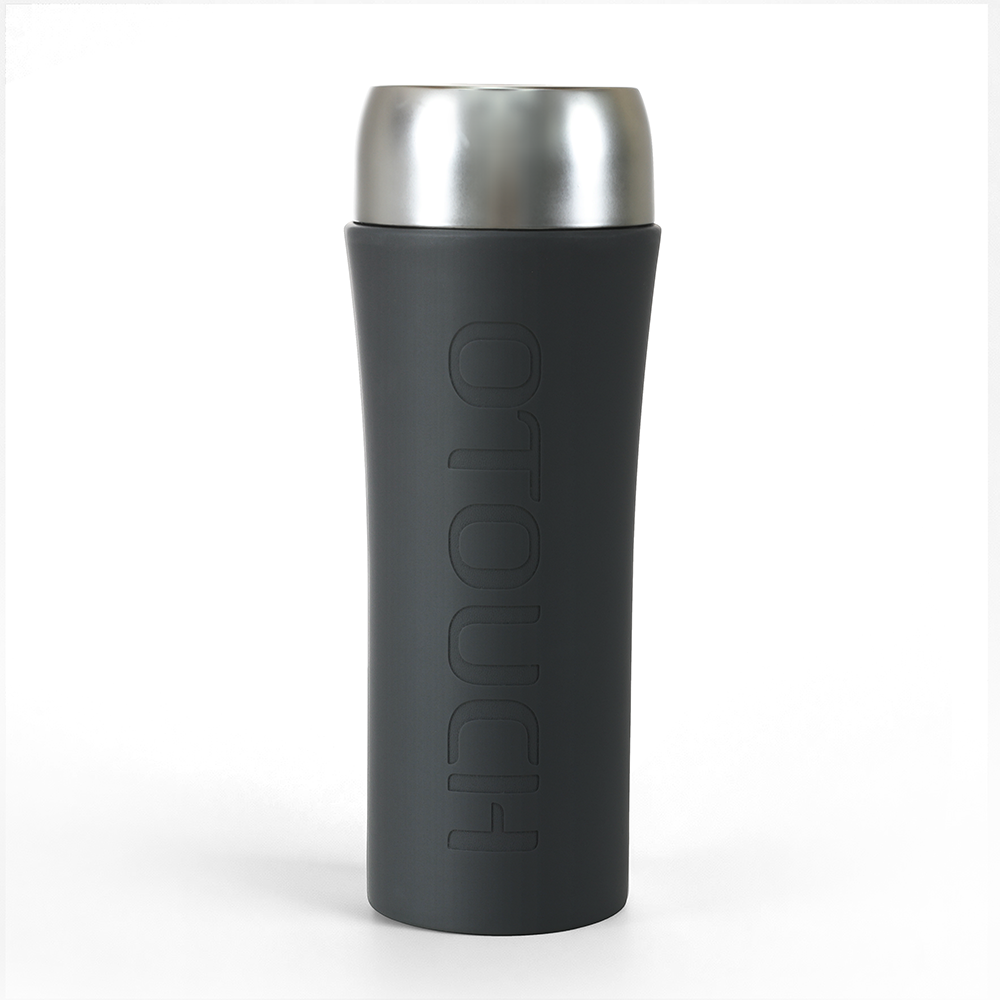 OTOUCH INSCUP 4 upright front view showing smooth silicone exterior and stainless steel top cap