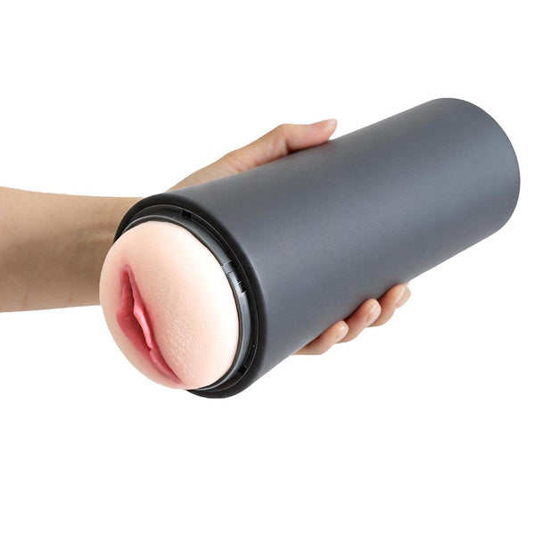 OTOUCH INSCUP 4 handheld view showing silicone exterior grip and TPE inner sleeve opening