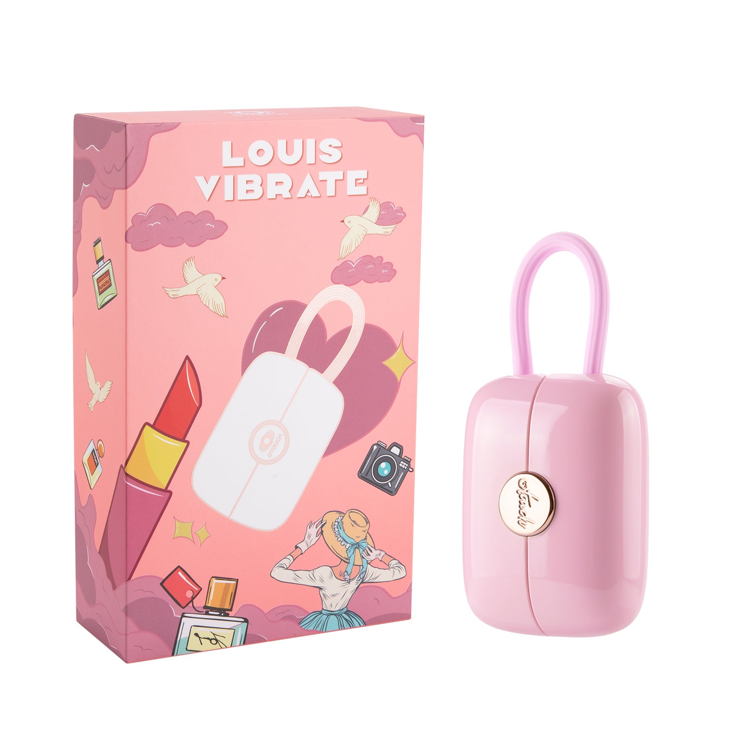 LOUIS VIBRATOR Dual Clitoral Suction & G-Spot Vibrating Egg Discreet Luxury Handbag Design