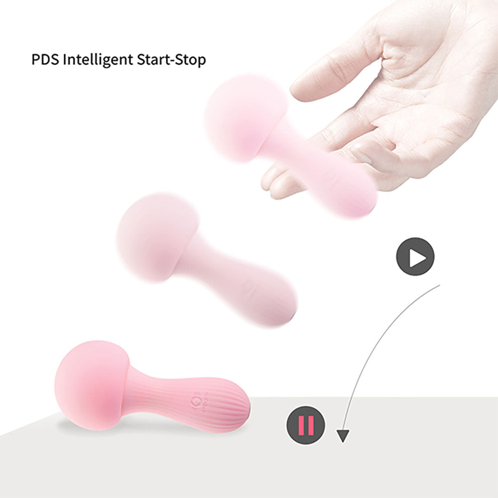 Mushroom Vibrator with PDS Technology - Auto Start/Stop, 7 Vibration Modes