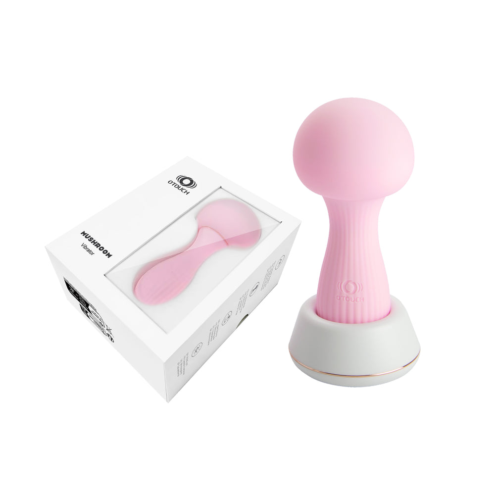 OTOUCH Mushroom Vibrator Pink with original discreet packaging box