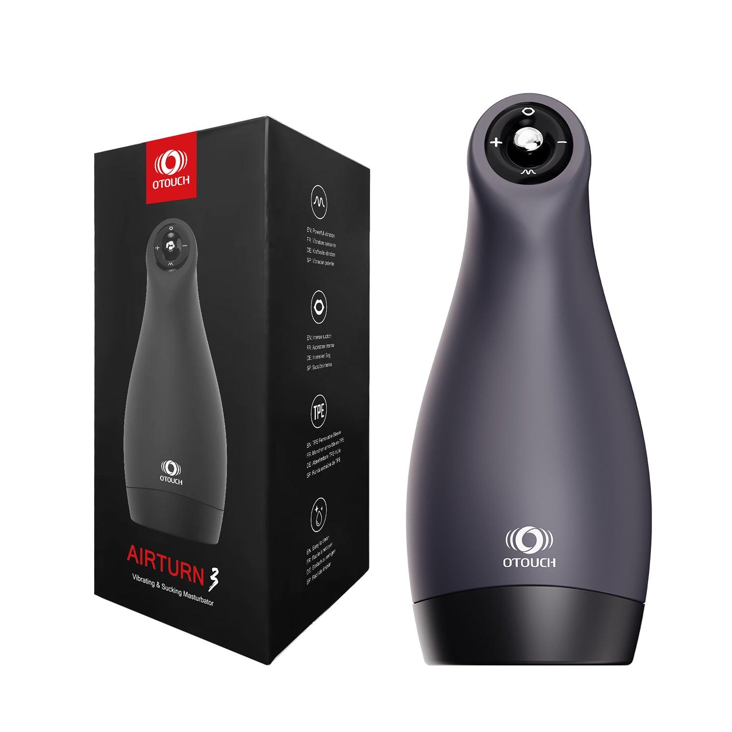 Otouch AirTurn 3 device with packaging on a white background