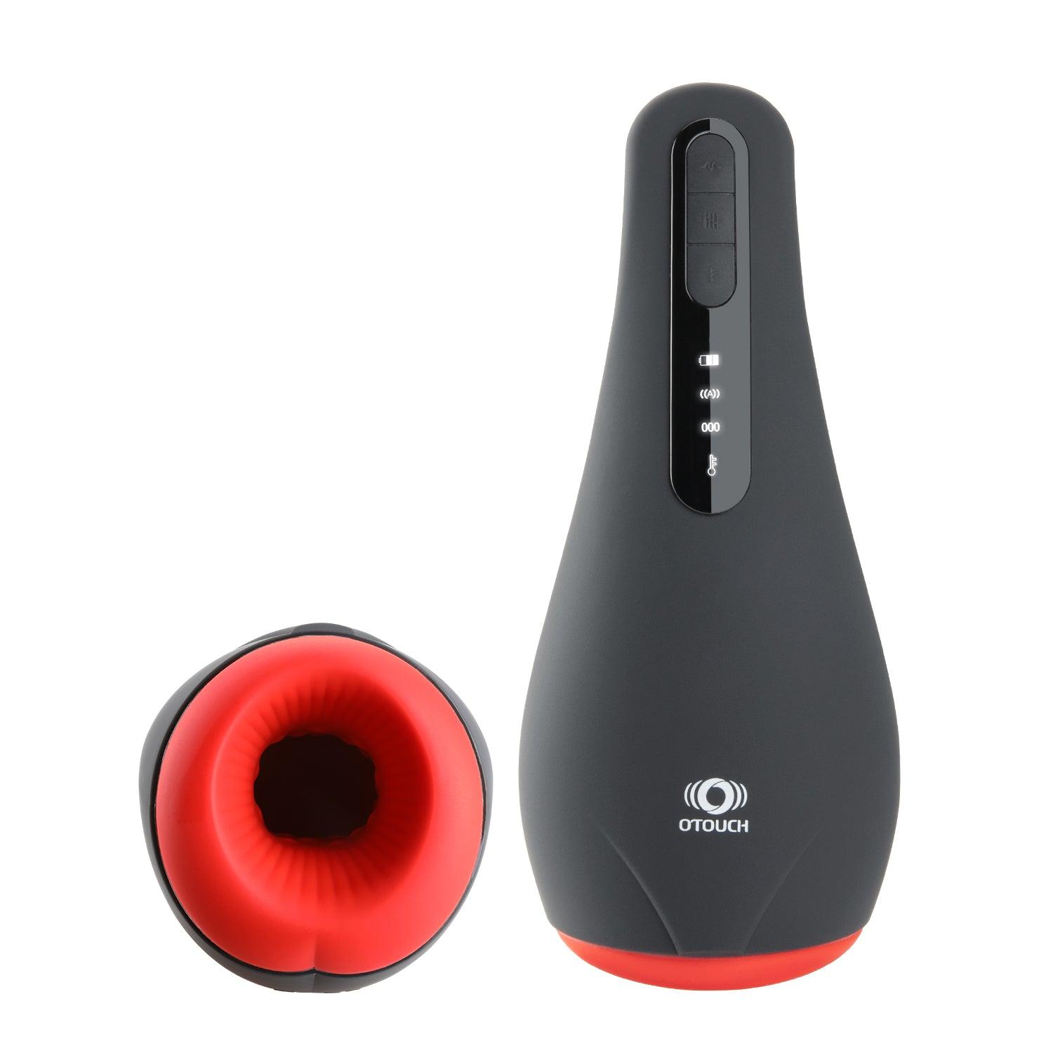 AIRTURN 1 by Otouch: Smart app-controlled male stroker featuring interactive OLED stroke counter and 7 modes