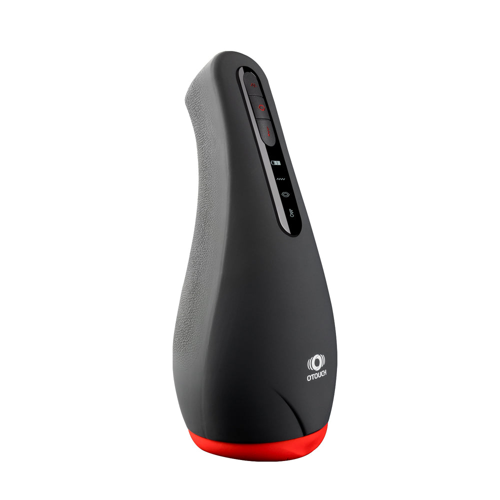 AIRTURN 2 Smart Heating Male Masturbator by OTOUCH - Textured Body and Control Panel Close View