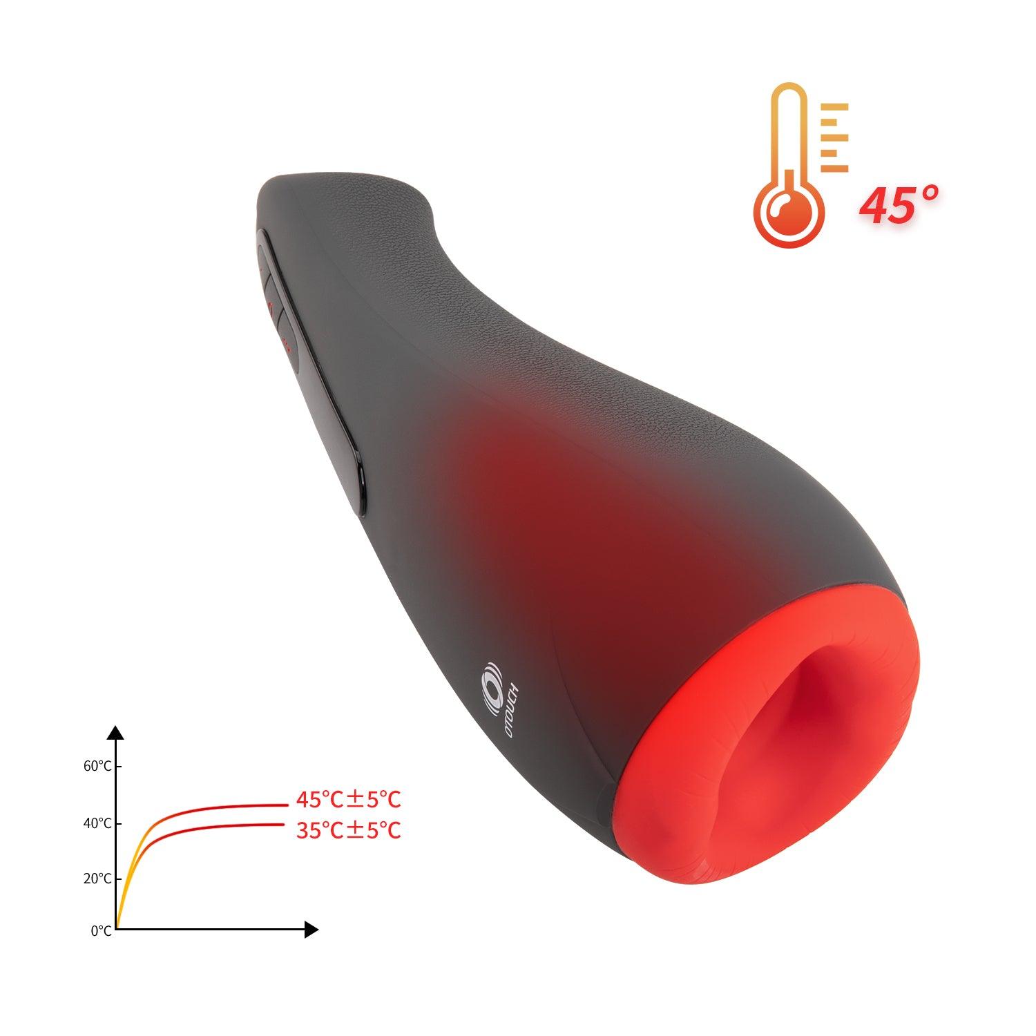OTOUCH AIRTURN 2 Heating Suction Male Masturbator with dual heating function up to 45°C temperature demonstration