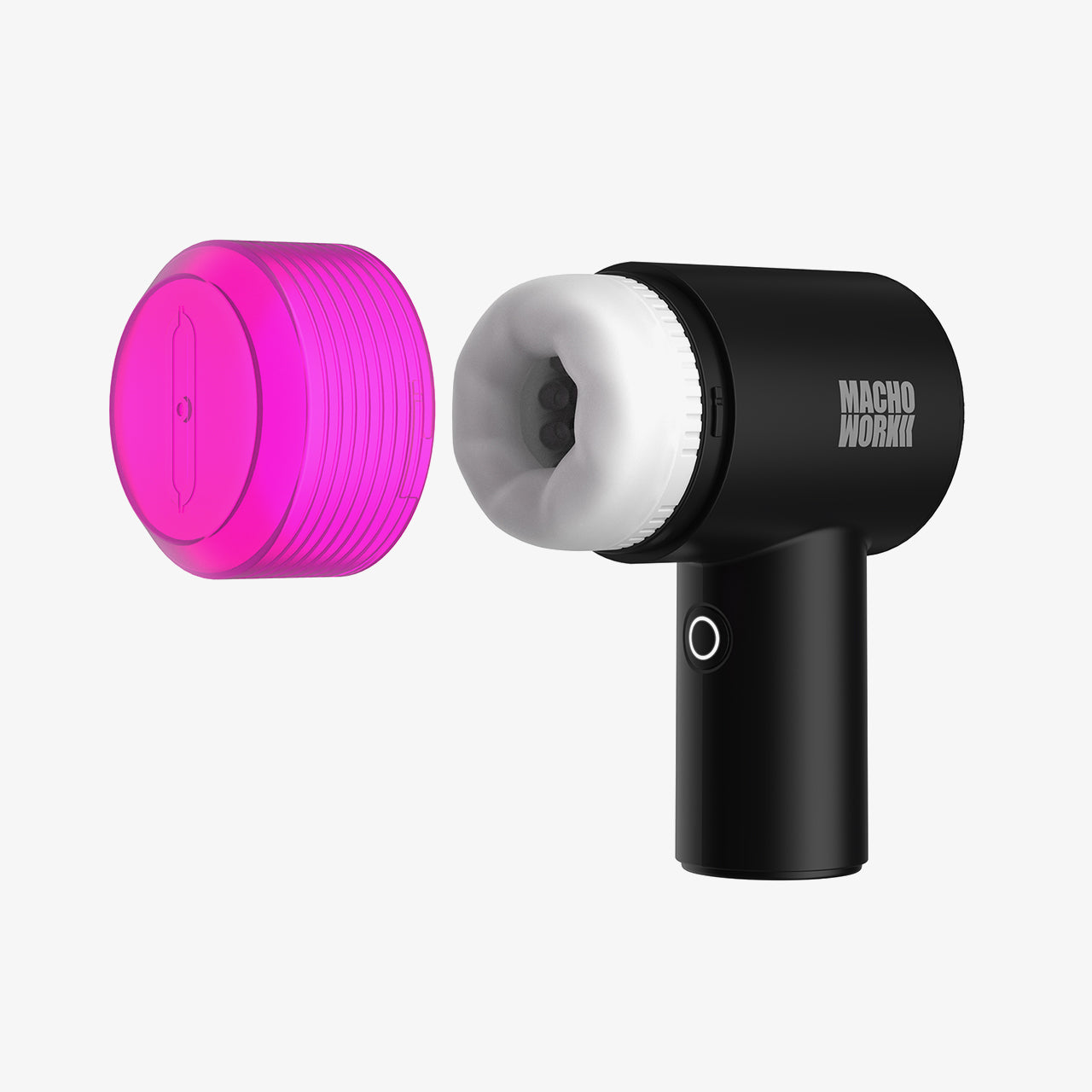 MACHO WORK 2 Glans Massager with Air Suction & Tapping 10 Vibration Modes