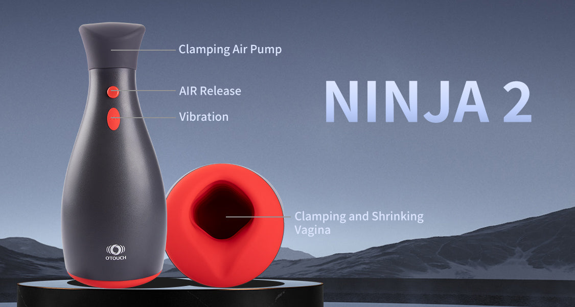 Ninja 2 Inflatable Male Masturbator - Custom Tightness & 7 Vibrations